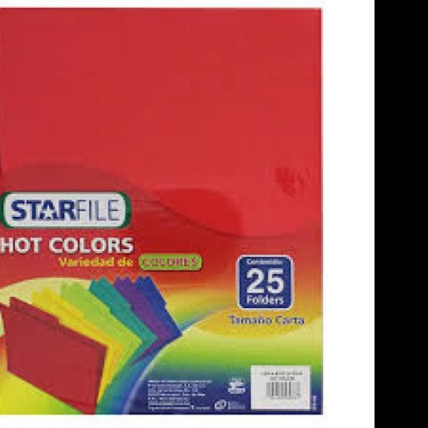 FOLDER CTA. HOTCOLORSFLASHFILE INTENSO ROJO PAQ.C25 C.20